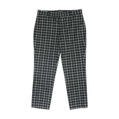 Black Petite Plaid Pants