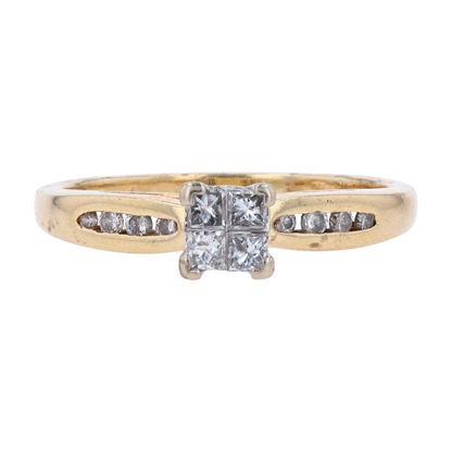 1/3 ctw 14K Yellow Gold Diamond Engagement Ring