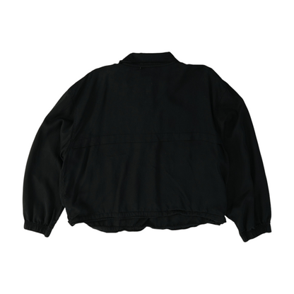 Black Solid 1/4 Zip Pullover