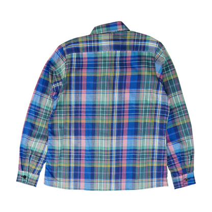 Blue Plaid Flannel Button Down