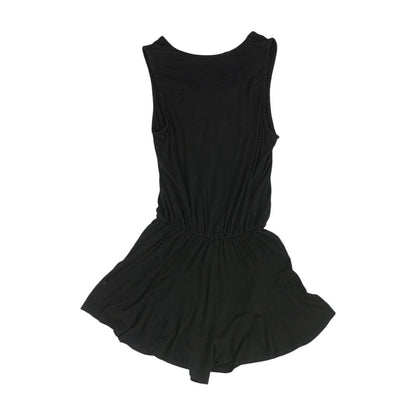 Black Solid Romper