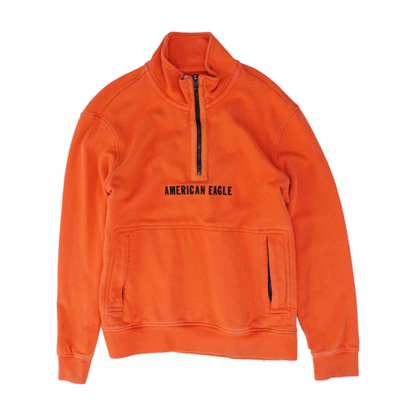 Red Solid 1/4 Zip Pullover