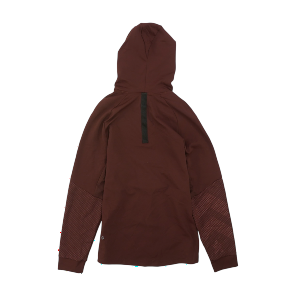 Burgundy Solid Hoodie Pullover