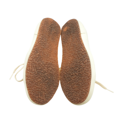 Beige Low-Top Athletic Shoes