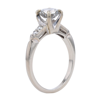 1 1/4 ctw 14K White Gold Diamond Engagement Ring