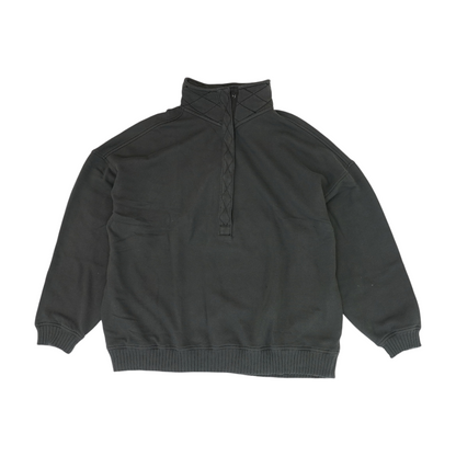 Gray Solid 1/4 Zip Pullover