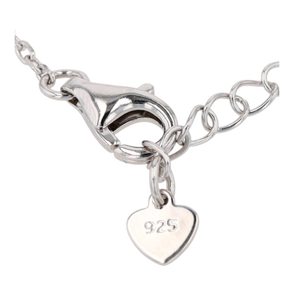 Sterling Silver Mother of Pearl Chain Bracelet