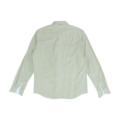 Yellow Plaid Long Sleeve Button Down