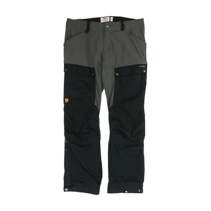 Black Color Block Regular Pants