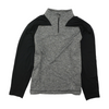 Black Solid 1/4 Zip Pullover
