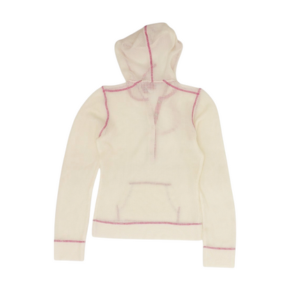 Ivory Solid Hoodie Pullover