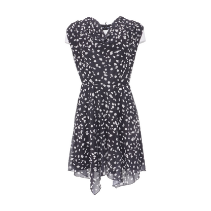 Black Print Mini Dress