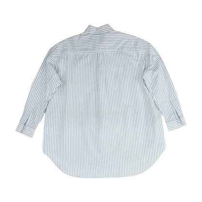 White Striped Long Sleeve Button Down