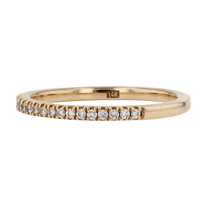 14K White Gold Diamond Band Ring