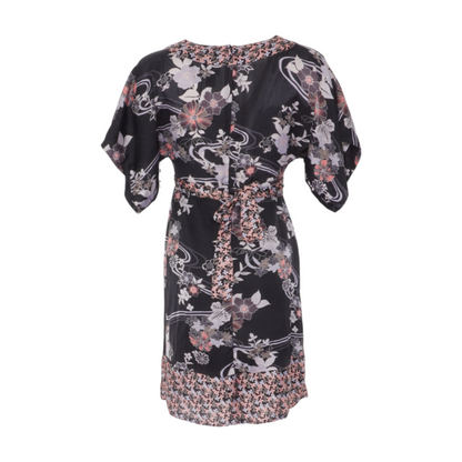 H&M Black Floral Mini Dress – Image 2