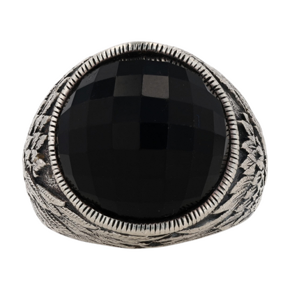 Sterling Silver Onyx Statement Ring
