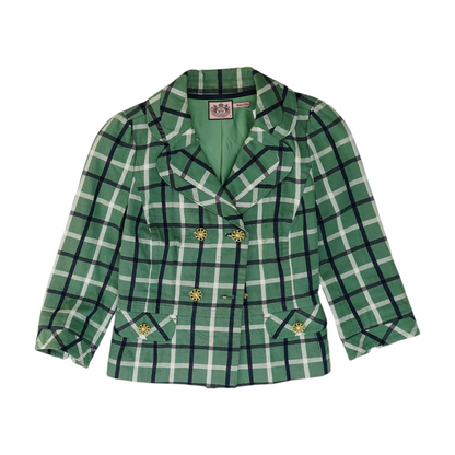 Green Plaid Blazer