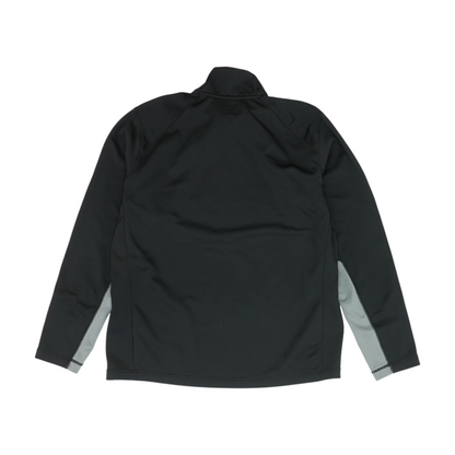 Black Solid 1/4 Zip Pullover