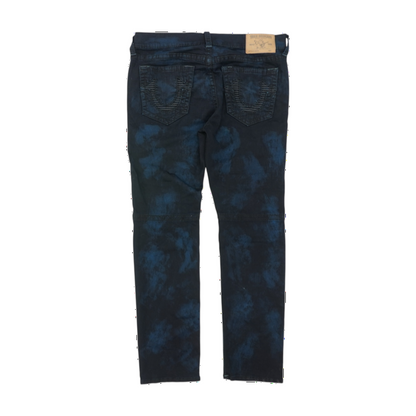 Black Tie-Dye Regular Jeans
