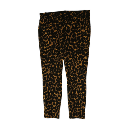 Black Petite Animal Print Pants