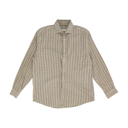 Multi Check Long Sleeve Button Down
