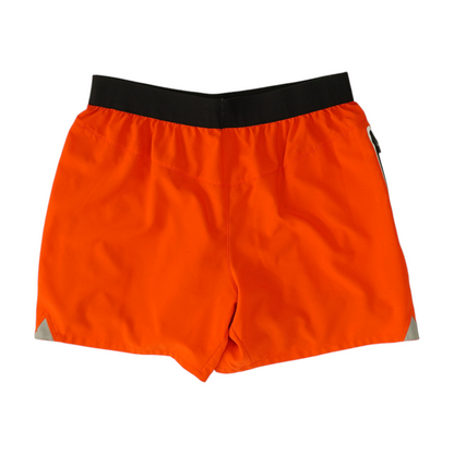 Orange Solid Active Shorts