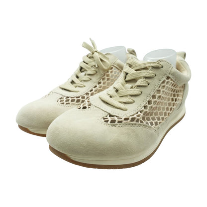 Tessa Beige Low Top Athletic Shoes