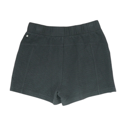 Black Solid Knit Shorts