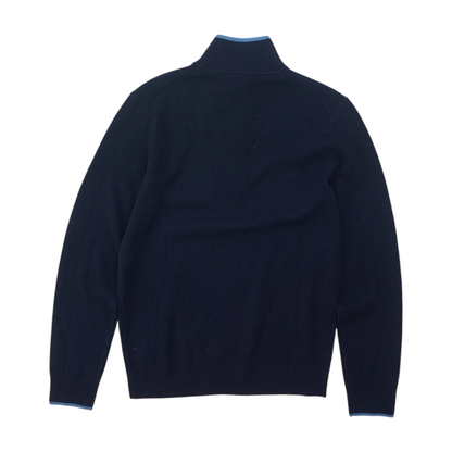 Navy Solid 1/4 Zip Pullover