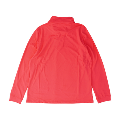 Neon Pink Solid 1/4 Zip Pullover