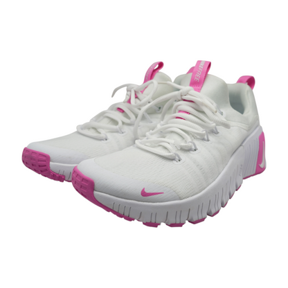 Free Metcon 6 White Pink Low-Top Athletic Shoes