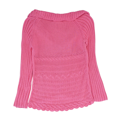 Pink Cardigan Sweater