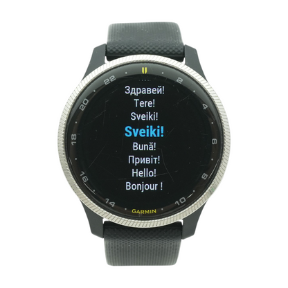 43mm D2 Air Black Smartwatch Black Band S/M
