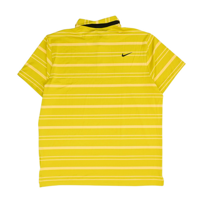 Green Striped Short Sleeve Polo