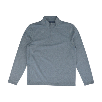 Blue Striped 1/4 Zip Sweater