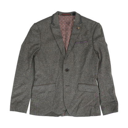 Brown Solid Blazer