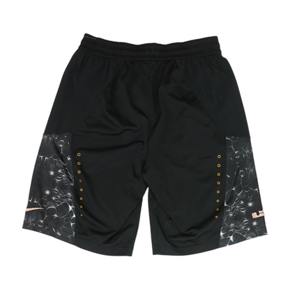 Black Color Block Active Shorts