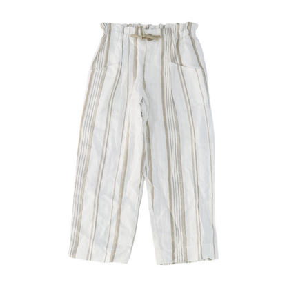 White Striped Chino Pants