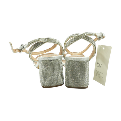 Silver Block Heels