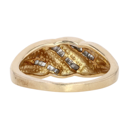 1/10 ctw 10K Yellow Gold Diamond Fashion Ring