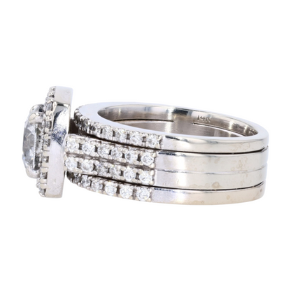 2 1/3 ctw White Gold Diamond Engagement Ring