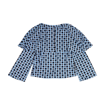 Blue Petite Floral Blouse