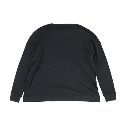 Charcoal Solid Crewneck Knit Top