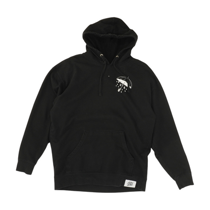 Black Solid Hoodie Pullover