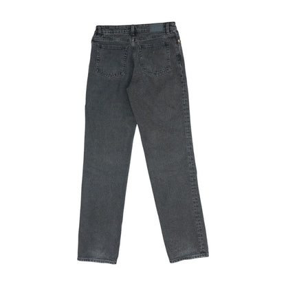 Black Mid Rise Regular Jeans