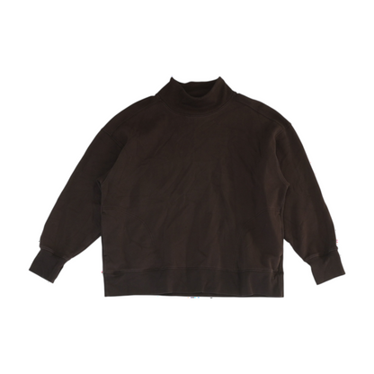 Brown Solid Sweatshirt Pullover