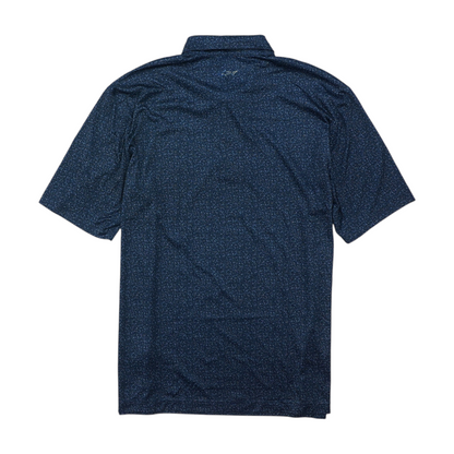 Greg Norman Navy Print Short Sleeve Polo – Image 2
