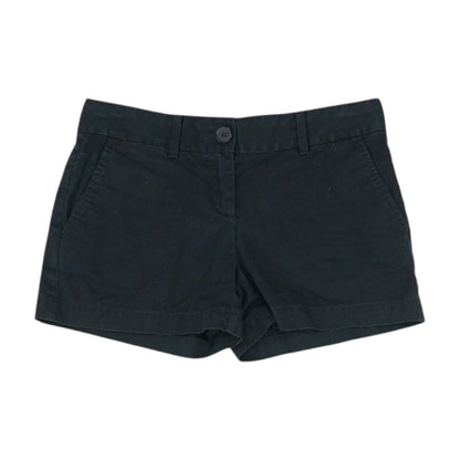 Black Solid Chino Shorts