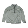 Gray Solid 1/4 Zip Pullover