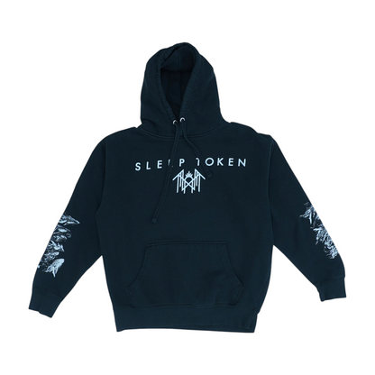 Black Solid Hoodie Pullover